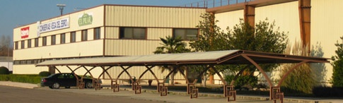 Vega del Ebro. Factoría de producción de tomate, guisante, etc.