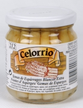 Yemas de Espárrago blanco 15-22 extra 1/4 kg. tarro