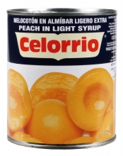 Melocotón mitades en almibar 1kg. lata