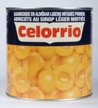 Albaricoque 60/80 Mitades en Almíbar Ligero Lata 3 kg