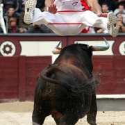 El Campeón de España de saltos realizando una arriesgada suerte